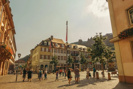 Busy European Square