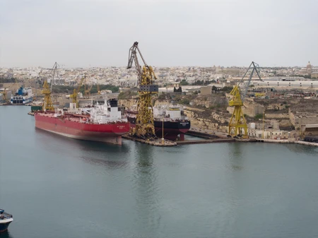 Industrial Port Scene