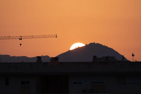 Sunset Over the Mountain
