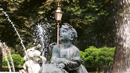 Fountain Sculpture in Park