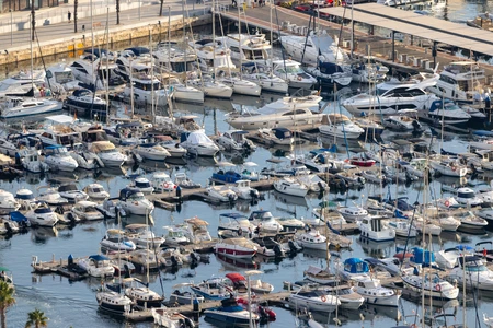 Boat Marina Scene