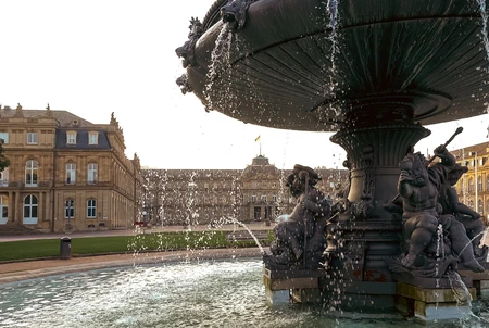 Elegant Fountain Scene