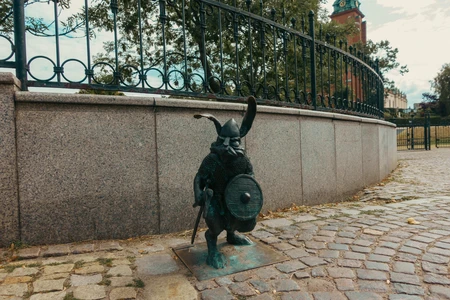 Quirky Warrior Statue