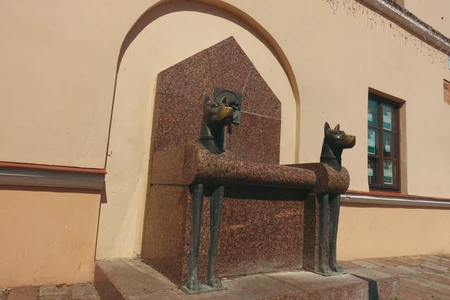 Historic Stone Dog Sculptures
