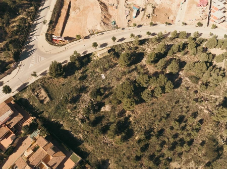 Aerial View of a Rural Landscape