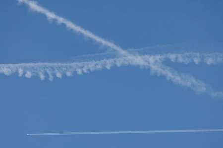 Contrails in the Sky