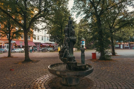 Charming Urban Fountain