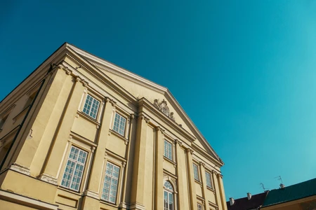Historic Building with Clear Sky