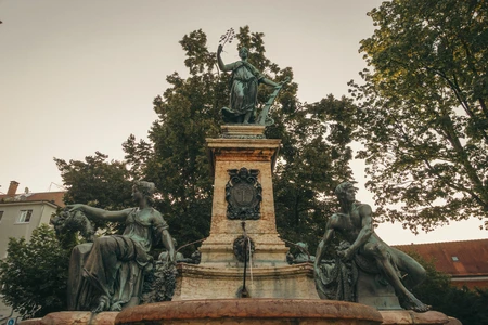 Historic Fountain in a Park