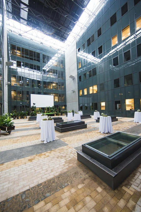 Modern Atrium Gathering