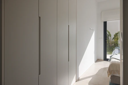 Minimalist Bedroom with Garden View