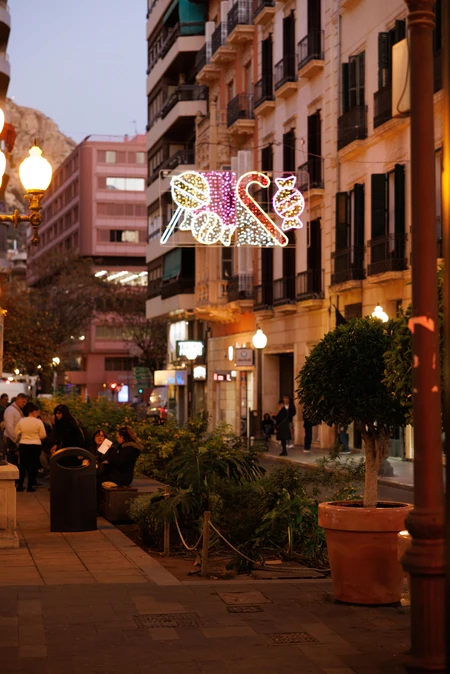 Evening Street Decorations