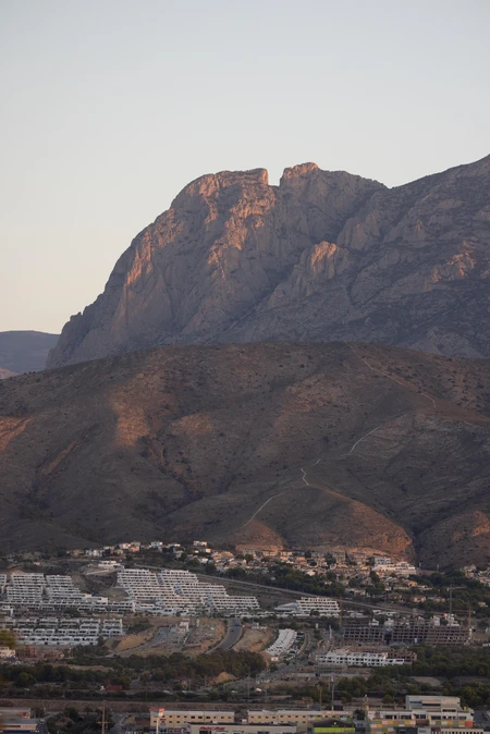Mountainous Landscape with Urban View