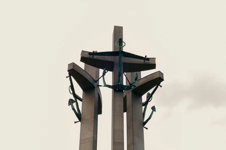 Modern Sculpture Against the Sky