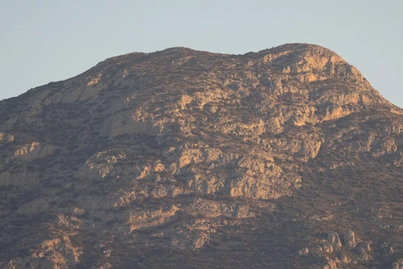 Mountainous Terrain at Sunset