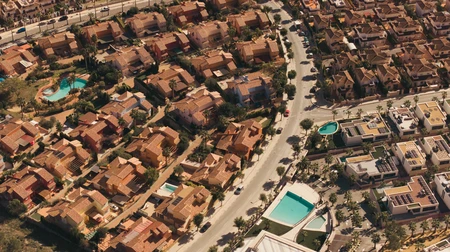 Aerial View of Urban Residences