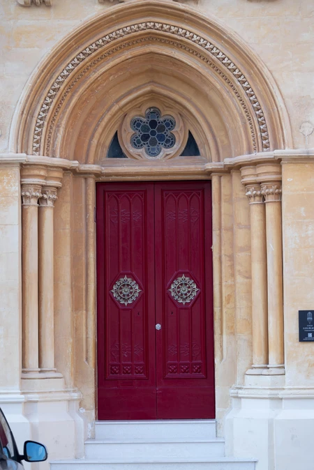 Ornate Red Doorway