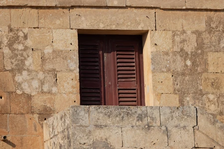 Rustic Stone Building Facade