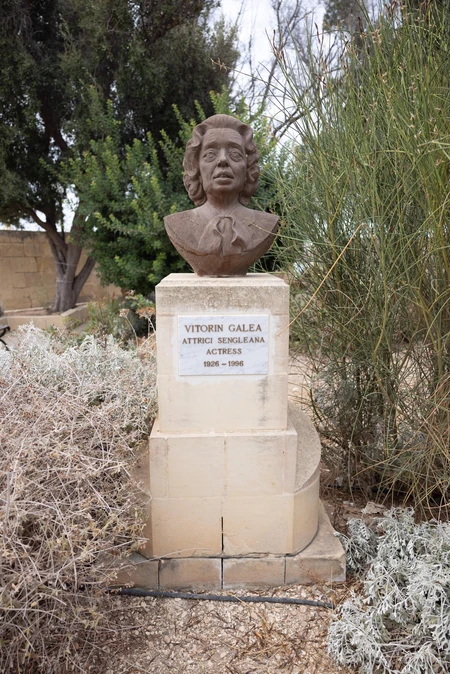 Bust of Vitorin Galea in Garden