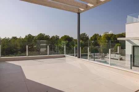 Modern Terrace with Scenic View