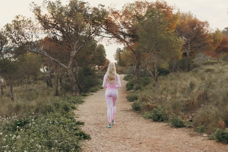 Jogger on a Nature Trail