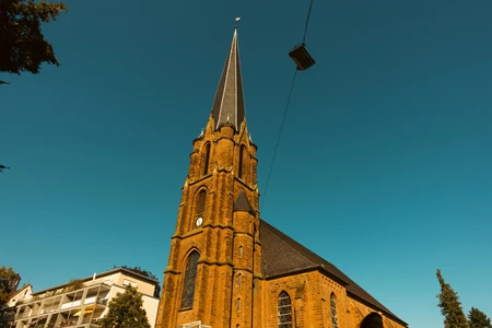 Gothic Church Against a Clear Sky