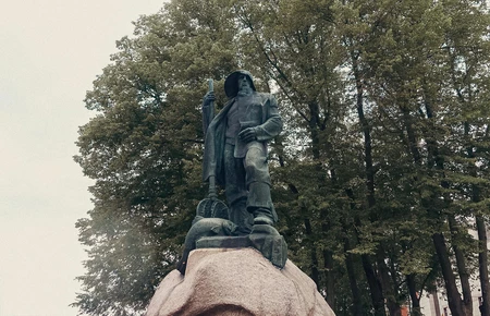 Statue and Trees
