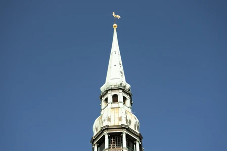 Church Tower Against Clear Sky