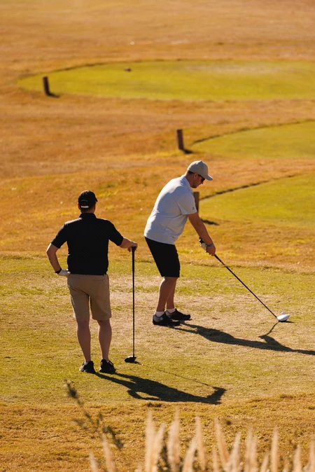 Golfing in the Golden Sun