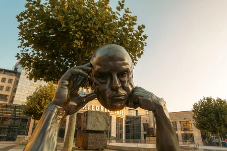 Urban Sculpture at Dusk