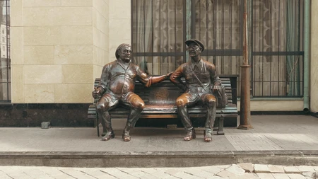 Bronze Street Statues