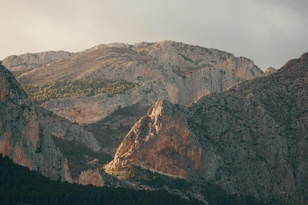 Mountain Range at Dusk