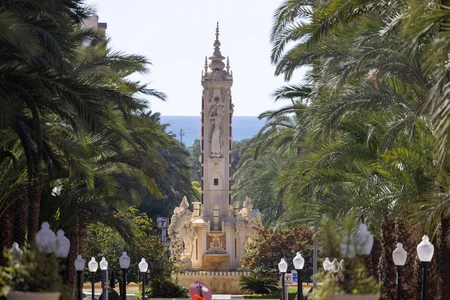 Monument Surrounded by Palms