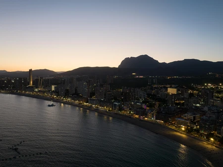 Coastal City at Dusk
