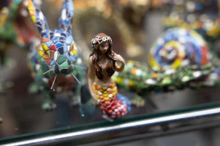Colorful Figurines Display
