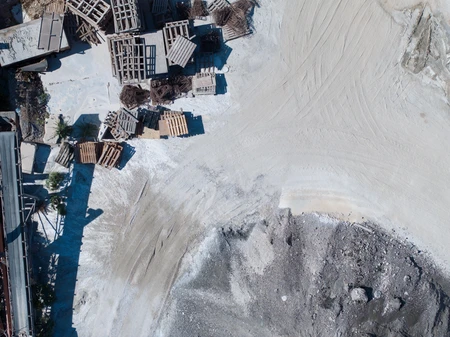 Aerial View of Industrial Site