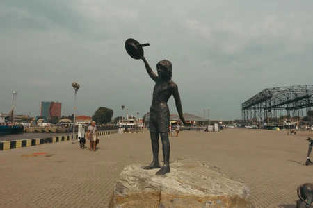 Statue in Urban Setting