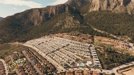 Aerial View of Suburban Area