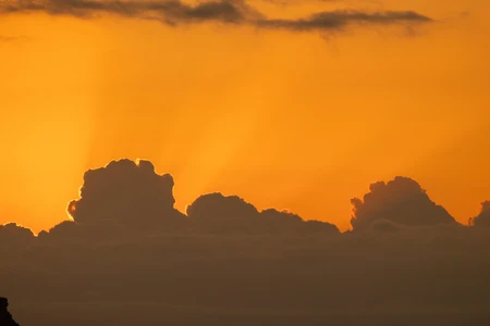 Sunset Over Clouds
