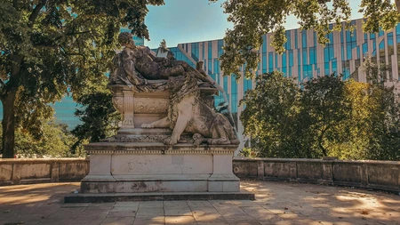 Statue in Urban Park