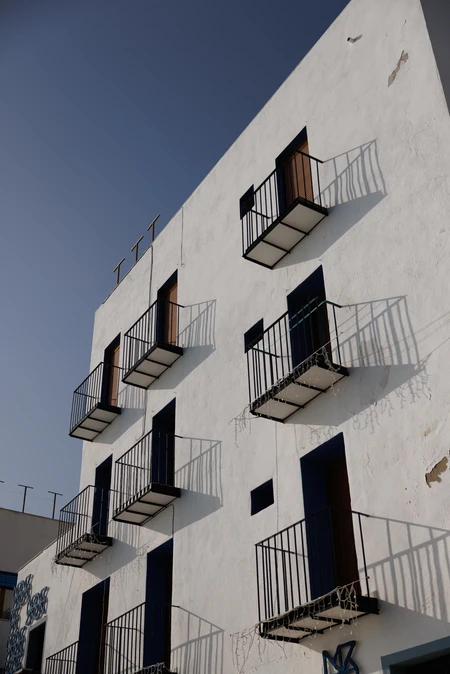 Modern Balconies in Sunlight