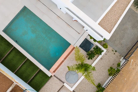 Modern Poolside View