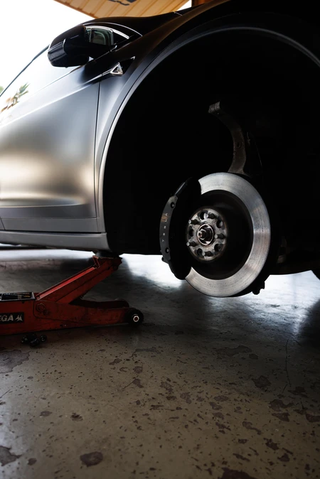 Car Maintenance in Garage