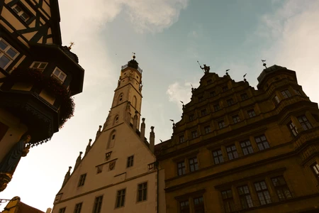 Historic Architecture at Sunset
