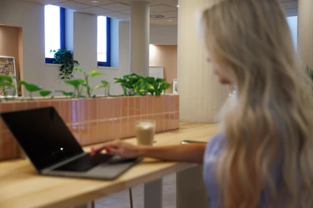 Working in a Modern Office
