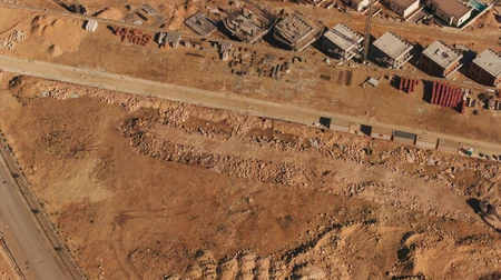 Aerial View of Construction Site
