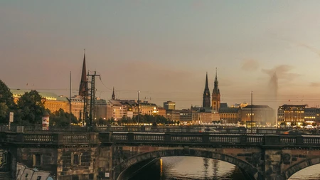 Evening Cityscape View