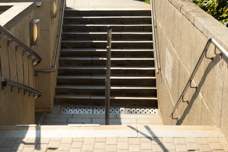Urban Staircase in Sunlight