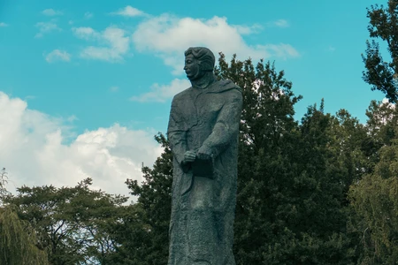 Statue Against Blue Sky