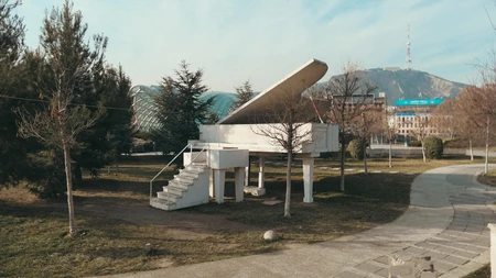 Outdoor Piano Structure in Park